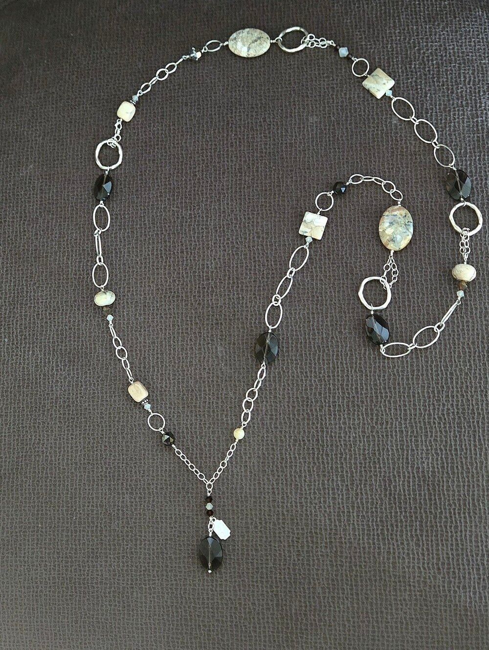 Tres Jolie Mixed Media Long Necklace - NWOT